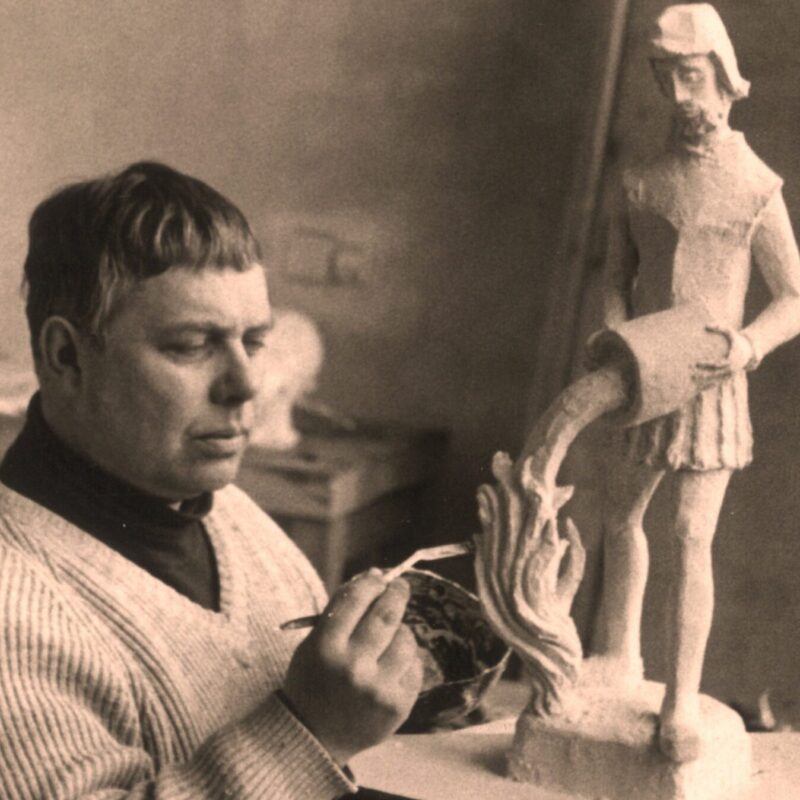 Willi Witte bei der Arbeit